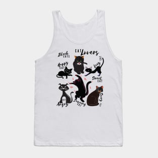 Black Cats/  cat lovers / Pets, Halloween Tank Top